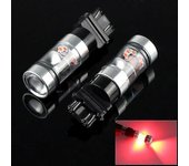 Para Chrysler Sebring Pt Cruiser 300m 300 Pacifica Aspen Intrepid Neon Concorde 2pcs Led Luz de Freno Lámpara Blub 3157 3057 P27/7W 2pcs LED blanco