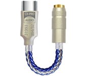 CX31993 HiFi DAC Tipo C a 3,5 mm Amplificador de auriculares Decodificador de audio IEM AMP Adaptador de teléfono móvil B Como se muestra
