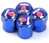 4 piezas universales nuevas tapas de válvula de neumático de rueda de metal para SAAB SCANIA 9-3 93 9-5 9 3 9000 9 5 accesorios de coche shry azul ...