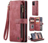 para Samsung Galaxy A33 5G Funda para teléfono con cremallera, bolsillo para billetera, múltiples ranuras para tarjetas, soporte para teléfono, cub...