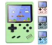 Construido en 500 juegos clásicos Consola de videojuegos retro Regalo para niños verde