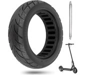 10 x 2.125 neumático macizo, neumáticos de repuesto, neumáticos de scooter eléctrico a prueba de pinchazos rueda de repuesto de llanta plana libre ...