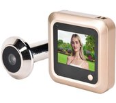 Intercomunicador de puerta de video, visor de timbre de mirilla, cable antirrobo de 2,4 pulgadas para el hogar