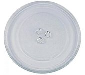 Plato de vidrio giratorio universal para microondas con 3 accesorios 24,5 cm BxV JOO