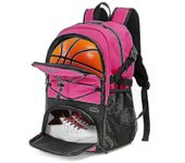 Mochila de baloncesto Bolsa deportiva grande con soporte de pelota separado y compartimento para zapatos, lo mejor para baloncesto, fútbol, voll CO...