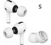 Almohadillas de silicona de repuesto de 3 pares para Apple Airpods Pro (S / M / L) S-White