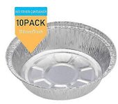 10/50pcs Air Fryer Liner Round Aluminium Trays Containers Aluminum Foil Tin Box Home 10PCS