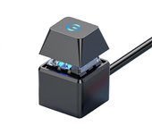 Interruptor de computadora PC Placa base Luz LED de arranque externo Encendido / apagado Botón cuadrado 2M Extensión Cabina Negro