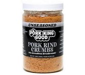 Pork King Good Pork Bark Crumbs sin condimentar, 12 oz (caja de 6)