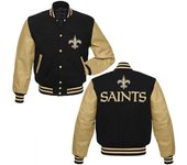 Kartex Suits Letterman New Orleans Saints Chaqueta Varsity Negra/Dorada negro/oro Xl