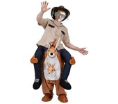 Novedad Disfraz unisex Divertido Disfraz de fiesta disfraz de actuación escénica con relleno de tus propias piernas Canguro