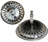 Drenaje de cesta universal de 8 cm - Accesorios de escurridor de fregadero de cocina, cesta de filtro de tapón de fregadero