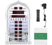 Enchufe de la UE Reloj de pared automático islámico Alarma Oración musulmana Ramadán Regalo Decoración del hogar 110-240V