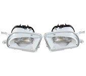 Faros antiniebla delanteros de 2 piezas para - W210 E200 E220 E240 E280 E300 1708200156 1708200256 Blanco Gris