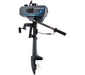 Bote de goma de pesca con motor fuera de borda de 3.5HP