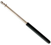 Bugu 1m Telescópico de acero inoxidable asta de bandera Banner asta de bandera Guía Pole negro