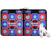 Double Dancing Mat Doble usuario Wired Dance Mat Juego antideslizante con 2 control remoto Multifunción para PC Tv