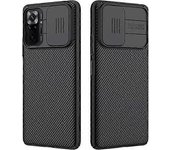 SQCLV XiaoMi RedMi Note 10 Pro Estuche, Estuche de la serie CamShield con cubierta de cámara deslizante, Estuche protector delgado y elegante para ...