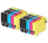2 juegos de 4 + cartuchos de tinta negra extra para reemplazar Epson 603xl + 603xlbk compatible / no OEM de Go Inks (10 tintas)