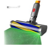 Para accesorios de cabezal de aspiradora V7 V10 V11 V15 con luz de detector de polvo, piezas de cabezal de limpiador de rodillo suave Como se muestra