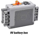 Para Lego Piezas técnicas Extensión de función de energía Servo Train Motor Ir Caja de batería de control remoto para Diy Car Truck Creator AA-Batt...