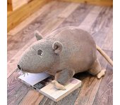 20-60cm Ratón simulado Super Soft Plush Mouse Plushy Doll Teded Rat Peluch Peluche Juguetes de peluche Mascota Regalo Decoración Black