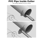 Cortador de tubería interior, plomería de PVC hexagonal de 1/4 de pulgada dentro del cortador Conjunto de cortador de tubería de plástico interno (...