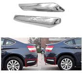 1pair Rear Bumper Strip Cover Trim Chrome Decoration para C5 2009 2010 2011 2012