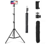 Ajustable 1.6m Tripod Stand Mobile Phone Camera Holder with Carry Bag