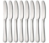 8pcs Cuchillos de mantequilla, cuchillos de cena Esparcidor de mantequilla acero inoxidable