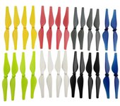 28PCS/7 Colores Set CCW Hélices de Drone de Liberación Rápida para Tello Mini Drone Propeller Props Spare Pa como se muestra