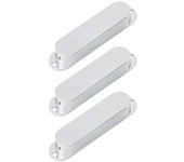 3Pcs Cubierta de Pastilla Única ABS Plata Guitarra Eléctrica Accesorios Instrumentos Musicales