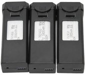 Batería de litio para drones 3PCS Batería de dron cuadricóptero recargable portátil de 1800MAH 3.7V para A258 F184 SP3-Yvan