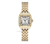 Relojes cuadrados de moda femenina Correa de aleación de oro 2023 Relojes de pulsera de cuarzo para damas de lujo Calidades Reloj femenino de escal...