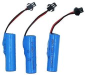 3pcs 3.7V 14500 batería de litio con placa de protección Sm conector juguete truco coche batería