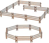 40 piezas de accesorios de esgrima de corral de caballos juego de juguete de valla de granja de plástico para granero de granja potrero establo de ...