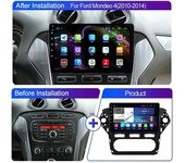 Radio de coche Android Carplay para Ford Mondeo 4 2010 - 2014 Reproductor multimedia 2 Din GPS 4G DVD Head Unit