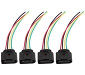 Enchufe del conector de la bobina de encendido de 4 piezas 1J0973724 Arnés de cables de reparación para 5000 L5 A3 A4 A5 A6 A8 Q5 Q7 R8 RS4 RS6 S4 ...