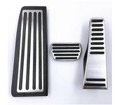 Exquisitos pedales de coche de acero inoxidable de 3 piezas para Volvo XC60 2018 2019 2020 2021 2022 Accelerator Gas Brake Cubierta del pedal del r...