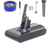 Asiv Compatible con V8 de 6.0 ah mejorado V8 compatible Animal/absoluto/motorhead/esponjoso/sv10 Aspiradora inalámbrica de mano de iones de litio 9...