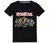 5-12 años Niños Roblox Camiseta de manga corta Top Negro 9-10Years