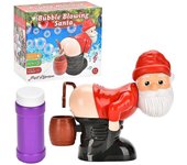 Máquina de burbujas de Navidad, Pistolas de burbujas de Papá Noel, Máquina de burbujas eléctrica, Juguete de burbujas caliente.