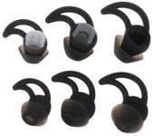 Gancho para la oreja de las puntas de los auriculares para BOSE Soundsport QC20 QC30 Aislamiento de ruido de reemplazo Negro