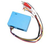 Adaptador de radio de coche de decodificador de fibra óptica de datos digitales D2B para automóvil para ML, SL, ECS, CLK Class Azul
