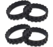 Neumáticos para ruedas Irobot Roomba Series 500, 600, 700, 800 y 900 antideslizantes, gran adherencia y fácil montaje