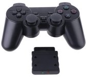 Vibrador Gamepad inalámbrico 2.4GHz USB Game Controller Handle Joystick con receptor para PS2 para 2 accesorios de juego