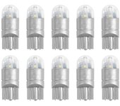 10Pcs 6000K Canbus T10 168 194 W5W Domo Marcador Lateral de Licencia Bombilla LED Blanco