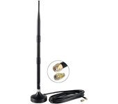 Helium Hotspot Miner Antena Interior 8dbi 39cm Para Nebra Bobcat Con Sma Hembra A Rp-SMA Macho Adapt como se muestra