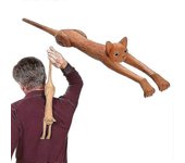 Rascador de espalda en forma de gato Masaje manual de espalda de madera Rascador de espalda manual