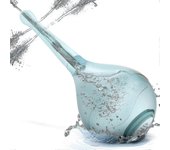 Bombilla de enema de ducha anal, prevención de reflujo, bombilla de enema de silicona con 5 orificios de ducha irrigador de ducha a tope para mujer...